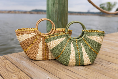 Woven Straw Tote Bag