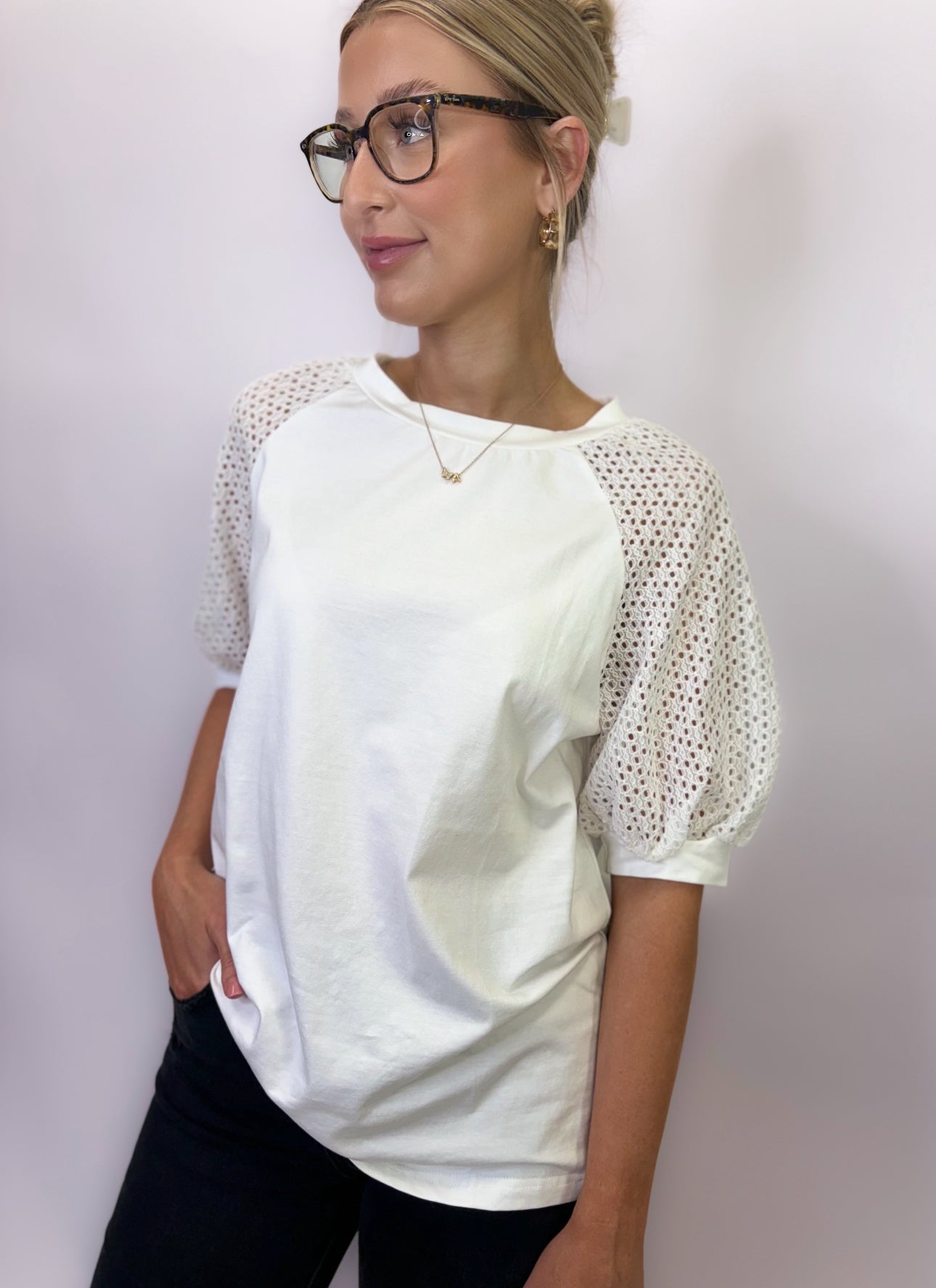 Taleese Eyelet Top