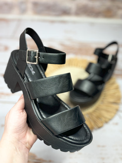 Rachel Statement Sandal in Black