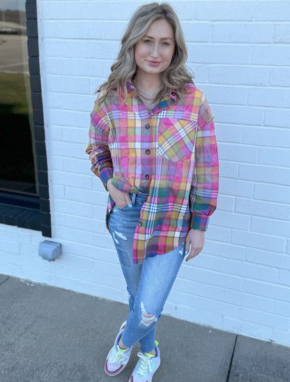 Barbara Stained Glass Flannel Top