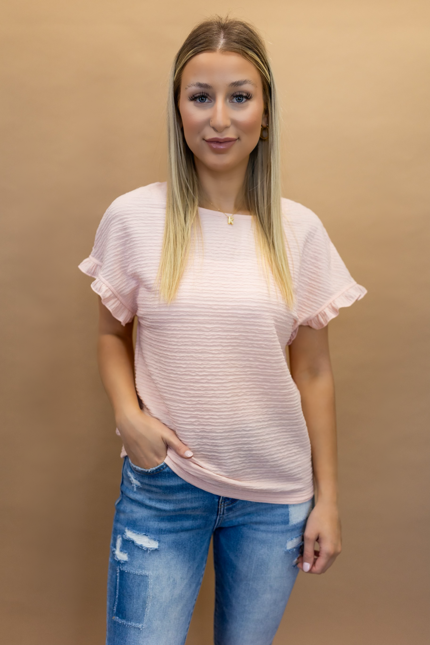 Avery Textured Top