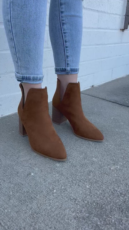 Irene Bootie in Camel